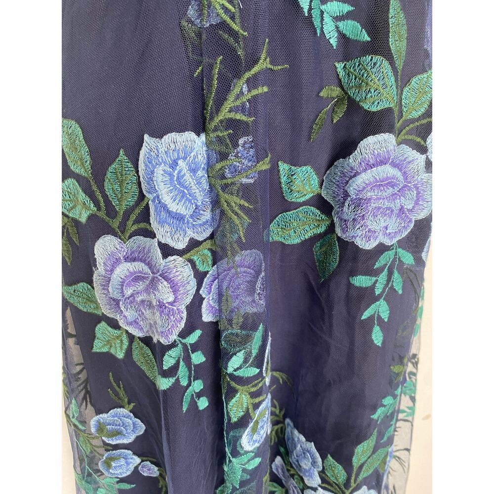 Tahari ASL Floral Embroidered Dress Size 6 - Picture 5 of 11